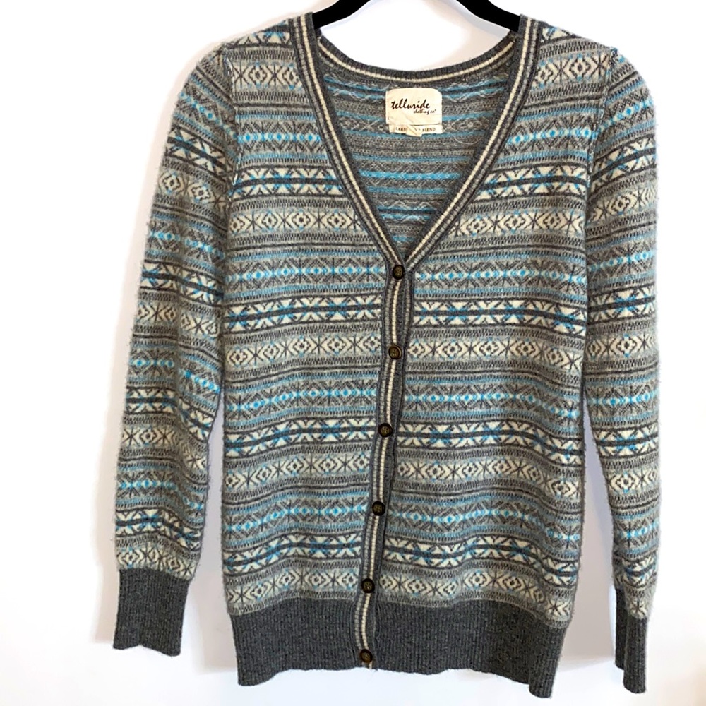 Telluride Lamb's Wool Cardigan Sweater XS/S